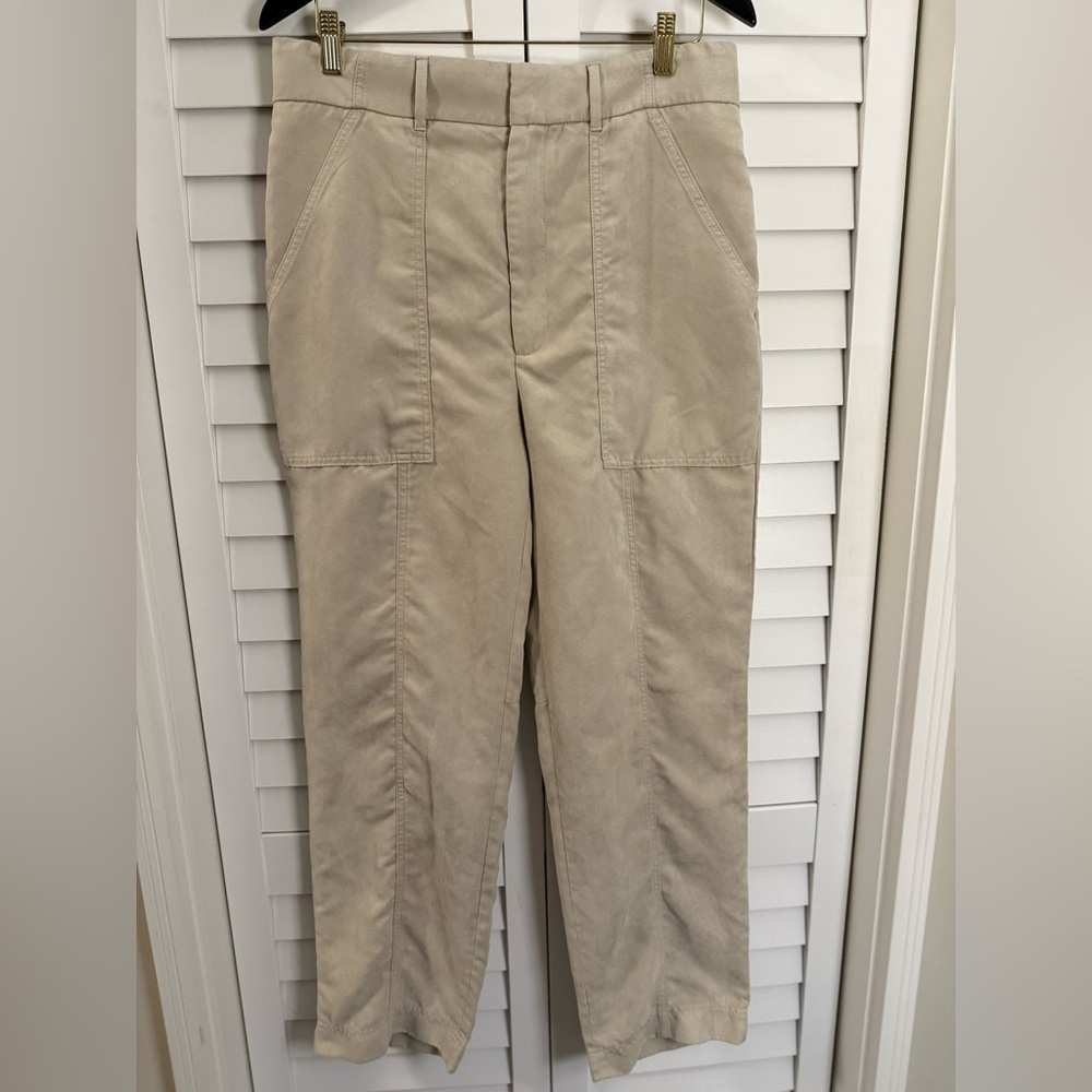 Banana Republic Women’s Vegan Faux Suede High Rise Wide Leg Pants Size 12